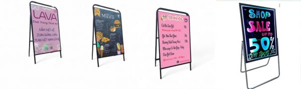 Khung sắt Standee thay đổi nội dung